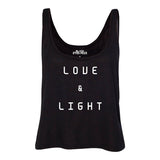 Love & Light Ladies Cropped Tank