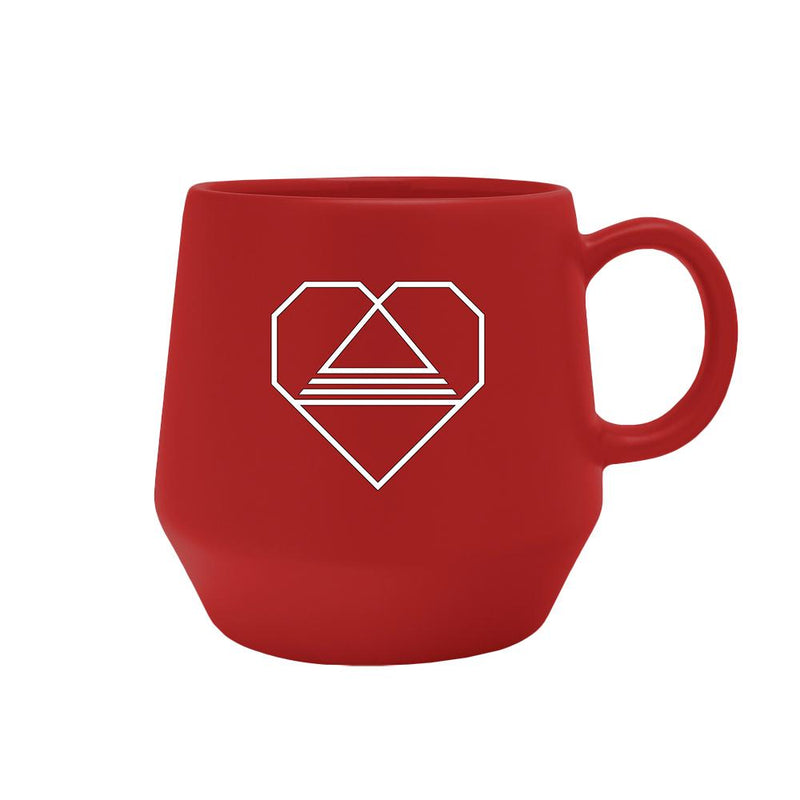 Tri-Angle Heart Red Mug
